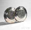 Two German Silver Dinner Plates
