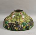Mosaic Grapevinepattern Slag Glass Shade