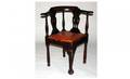 1172 English Mahogany Corner Chair 19th Century with