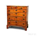 Chippendalestyle Tiger Maple Tall Chest