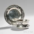 Art Nouveau Sterling Silver Bowl and Undertray