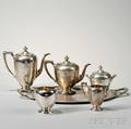 Dominick and HaffReed amp Barton Fivepiece Sterling Silver Tea and Coffee Service