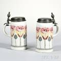 Pair of Villeroy and Boch Mettlach Steins