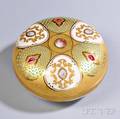Jeweled Coalport Porcelain Box and Cover