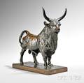 Jean Clesinger French 18141883 Bronze Figure Taureau Vanqeur