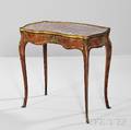 Louis XVI Marbletop Tulipwood Table a Ecrire
