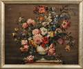 Continental School 19th Century Elaborate Floral Still Life in an Urn