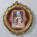 Aesthetic Movement Framed Porcelain Plaque