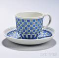 Wedgwood Tricolor Jasper Dip Diceware Cup and Saucer