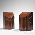 Two George III Mahogany Knife Boxes