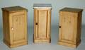 128 GROUP OF THREE PINE BEDSIDE STANDS