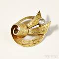 H Stern 18kt Gold and Diamond Brooch