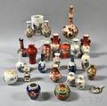 Twentyfive Miniature Bottles and Vases