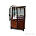Small Glazed Hardwood Display Cabinet