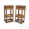 Pair of Bamboo Tables