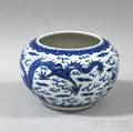 Blue and White Porcelain Jar
