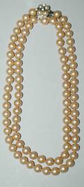 74 Cultured Pearl Necklace with Two rows of 84 pearls