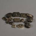 Fifteen Mostly Sterling Silver Match Safes and Pillboxes