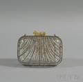 Judith Leiber Rhinestonestudded Clear Purse