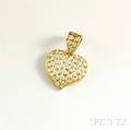 18kt Gold and Diamond Heart Pendant