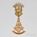 14kt Gold and Enamel Masonic Pin