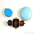 Three Pieces of 14kt Gold Antique Jewelry