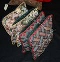 1078 Group of four floral tapestry throw pillows 100