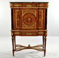 Louis XVIstyle Giltbronze and Trompe Loeil Cabinet