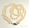 Doublestrand Cultured Pearl Necklace