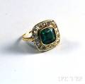 14kt Gold Diamond and Gemstone Ring