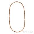 Antique 9kt Rose Gold Watch Chain