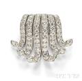 Palladium and Diamond Dress Clips Cartier