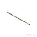 18kt Gold Emerald and Diamond Bracelet