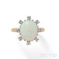 Opal and Diamond Ring