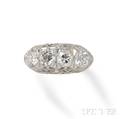 Art Deco Platinum and Diamond Ring
