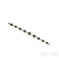 18kt Bicolor Gold Sapphire and Diamond Bracelet