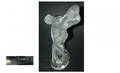 1207 Lalique France Crystal Standing Nude Young Couple