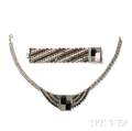 Art Deco Jewelry Necklace and Bracelet