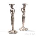 Art Nouveau Figural Candlesticks