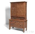 Mark Fenderson 18731944 Carved Furniture Suite Depicting Native Americans