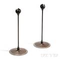 Pair of Heinz Art Metal Shop Candlesticks