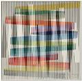 Gabriel BenChaim Israeli b 1940 Op Art Ode to Yaacov Agam