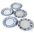 Five Dedham Pottery Plates