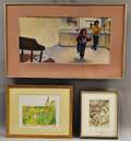 Three Framed Childrens Books Illustrations