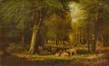 Clinton Loveridge American 18381915 Sheep in a Woodland Pasture