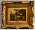 George Riecke American 18481940 Sheep in Landscape