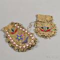 Two Sioux Beaded Hide Bags
