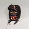 Cherokee Carved and Painted Wood Mask