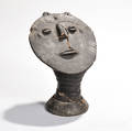 Akan Terracotta Funerary Head