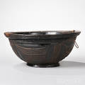 African Carved Wood Bowl